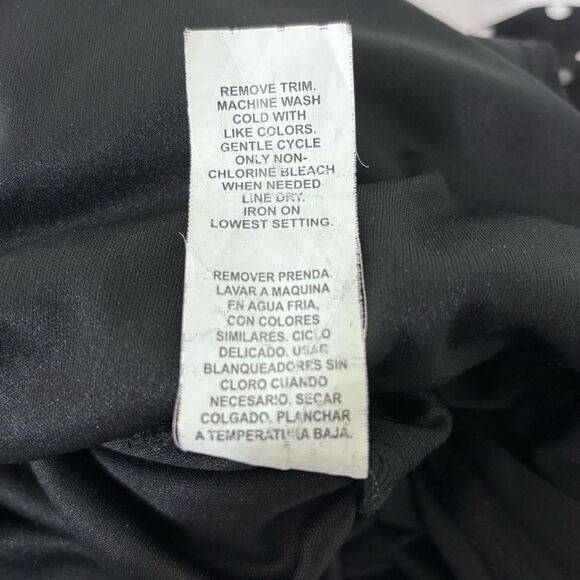 My Michelle Black White Polka Dot Babydoll Dress Y2K Coquette Retro Pinup M - Picture 11 of 12